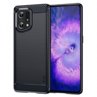 Coque Oppo Find X5 Fibre Carbone Brossée MOFI