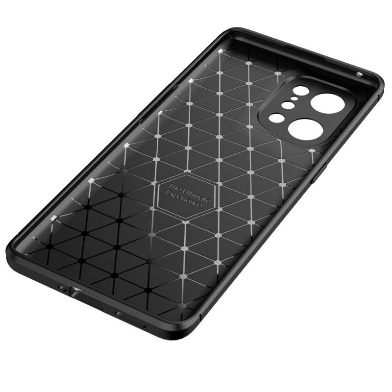 Coque Oppo Find X5 Flexible Fibre Carbone