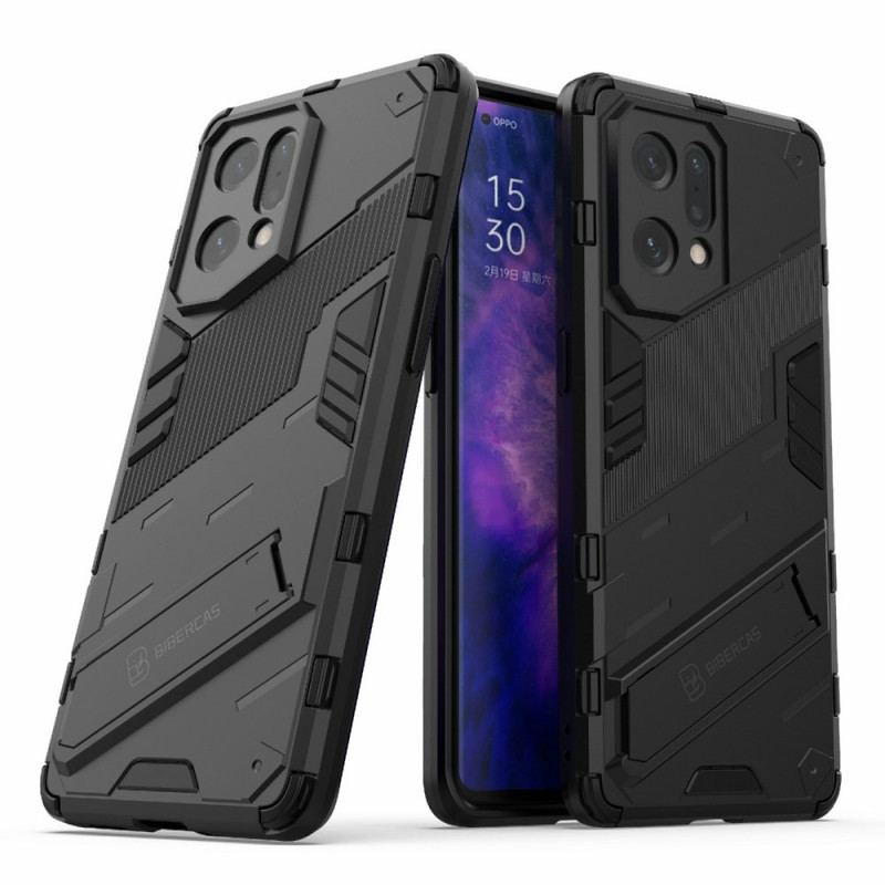 Coque Oppo Find X5 Support Amovible Deux Positions Mains Libres