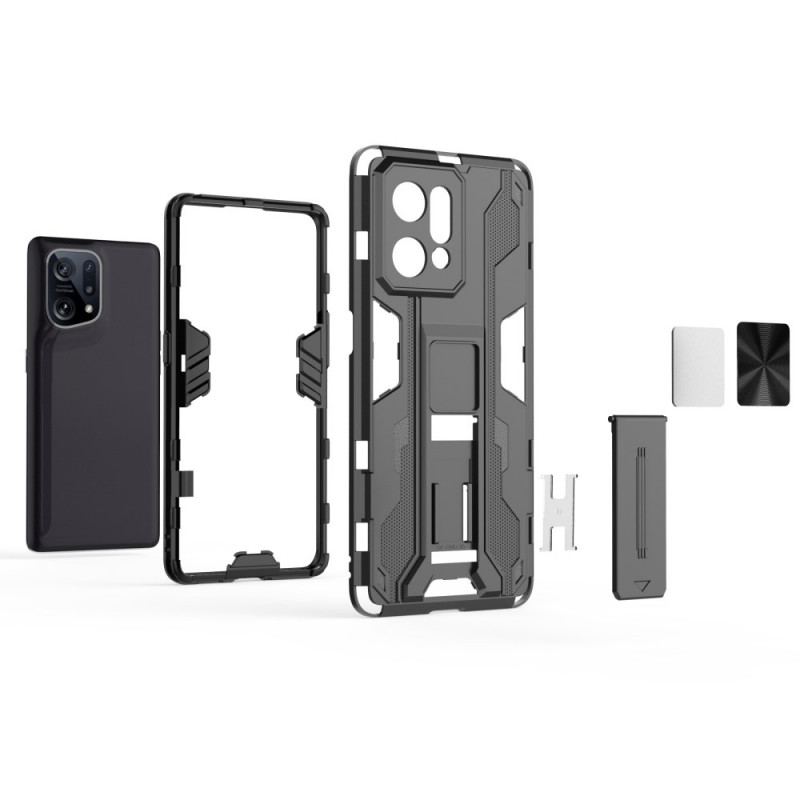 Coque Oppo Find X5 Support Amovible Vertical et Horizontal