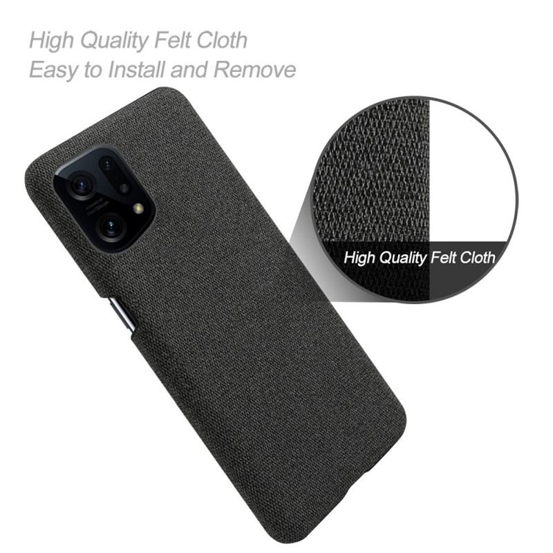 Coque Oppo Find X5 Tissu Chic