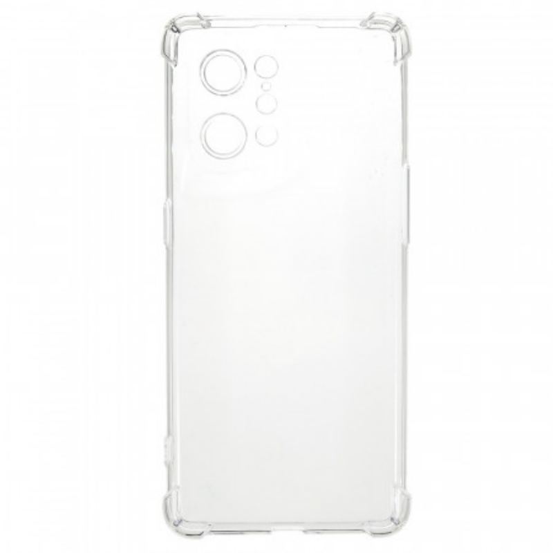 Coque Oppo Find X5 Transparente Coins Renforcés