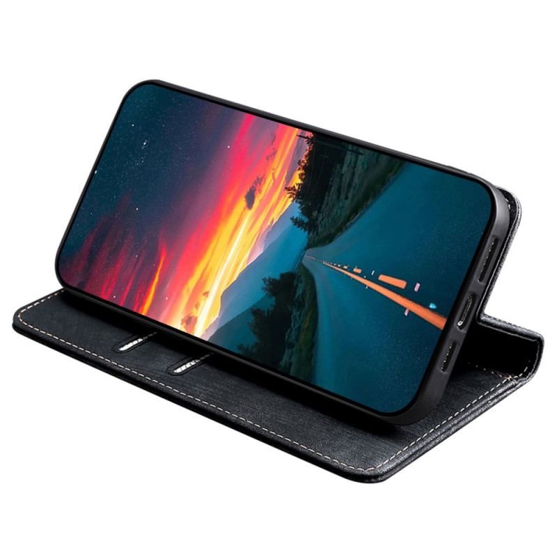 Flip Cover Realme 12 Plus 5G Effet Daim Blocage RFID