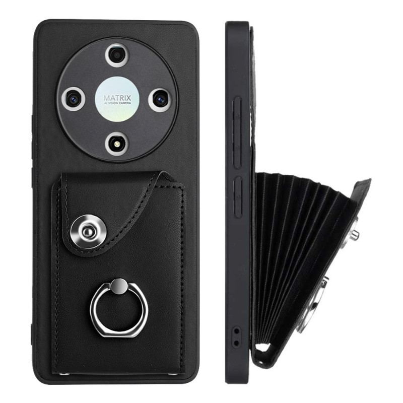 Coque Honor Magic 6 Lite / X9b Effet Cuir Porte-Cartes