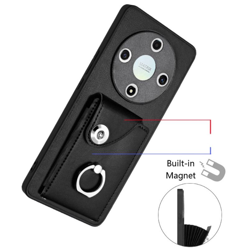 Coque Honor Magic 6 Lite / X9b Effet Cuir Porte-Cartes