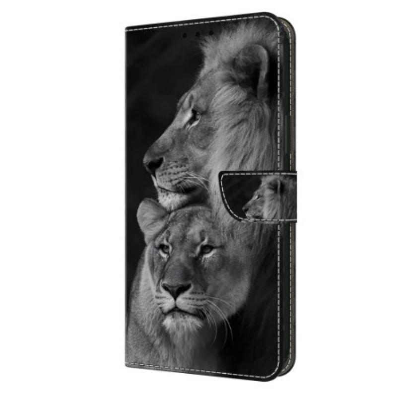 Housse Honor Magic 6 Lite / X9b Couple de Lions