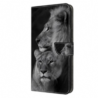 Housse Honor Magic 6 Lite / X9b Couple de Lions