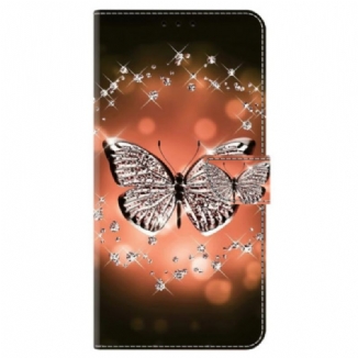 Housse Honor Magic 6 Lite / X9b Papillon Cristal