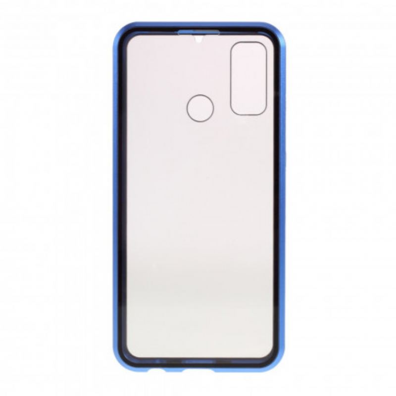 Coque Huawei P Smart 2020 Rebords Métal et Double Verre Trempé