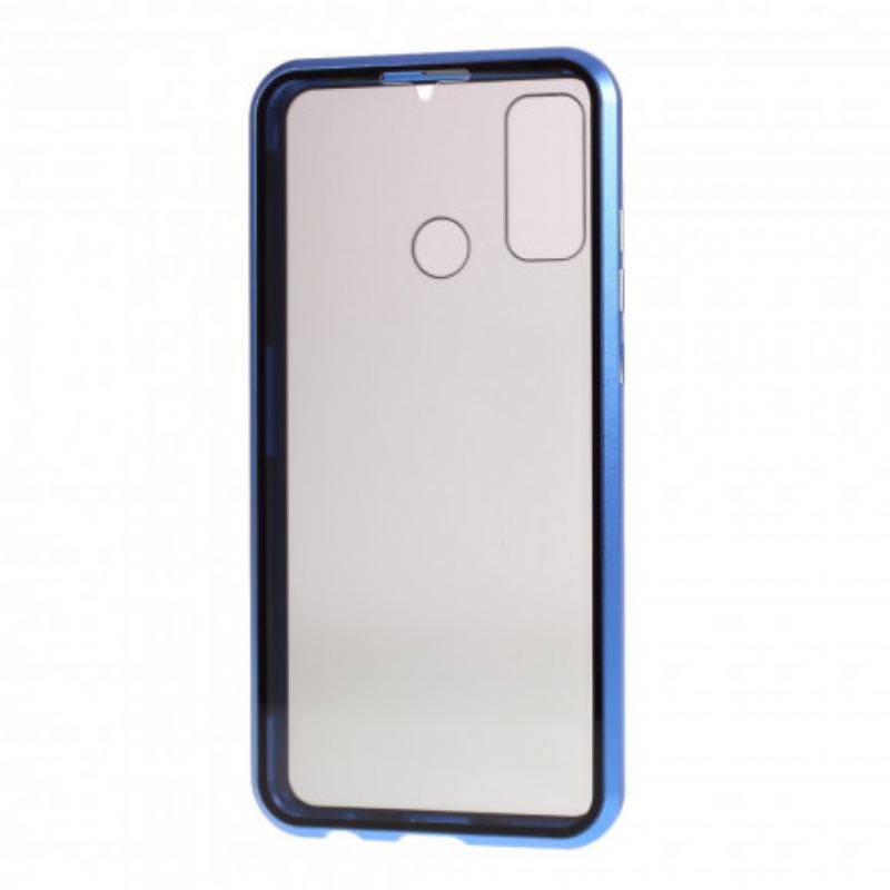 Coque Huawei P Smart 2020 Rebords Métal et Double Verre Trempé