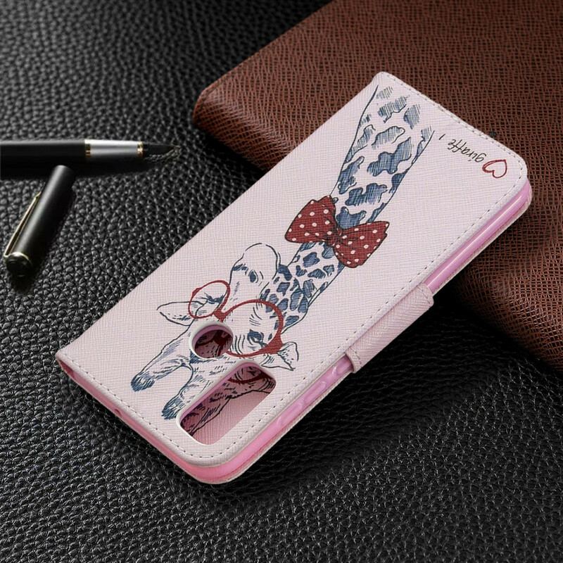 Housse Huawei P Smart 2020 Girafe Intello