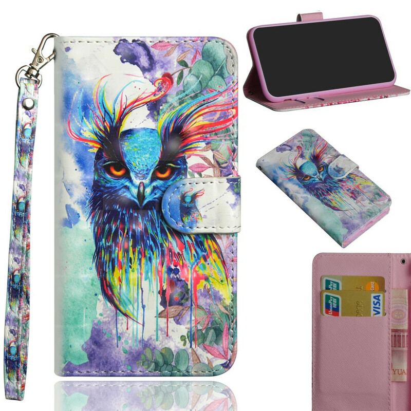 Housse Huawei P Smart 2020 Oiseau Aquarelle