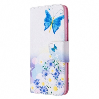Housse Huawei P Smart 2020 Papillons et Fleurs Peints