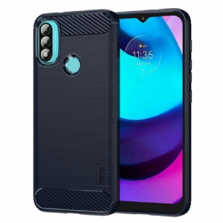 Coque Moto E40 / E30 / E20 Fibre Carbone Brossée MOFI