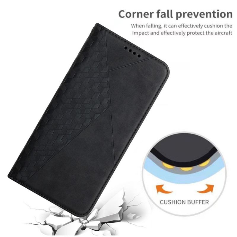 Flip Cover Moto E40 / E30 / E20 Effet Cuir Géo