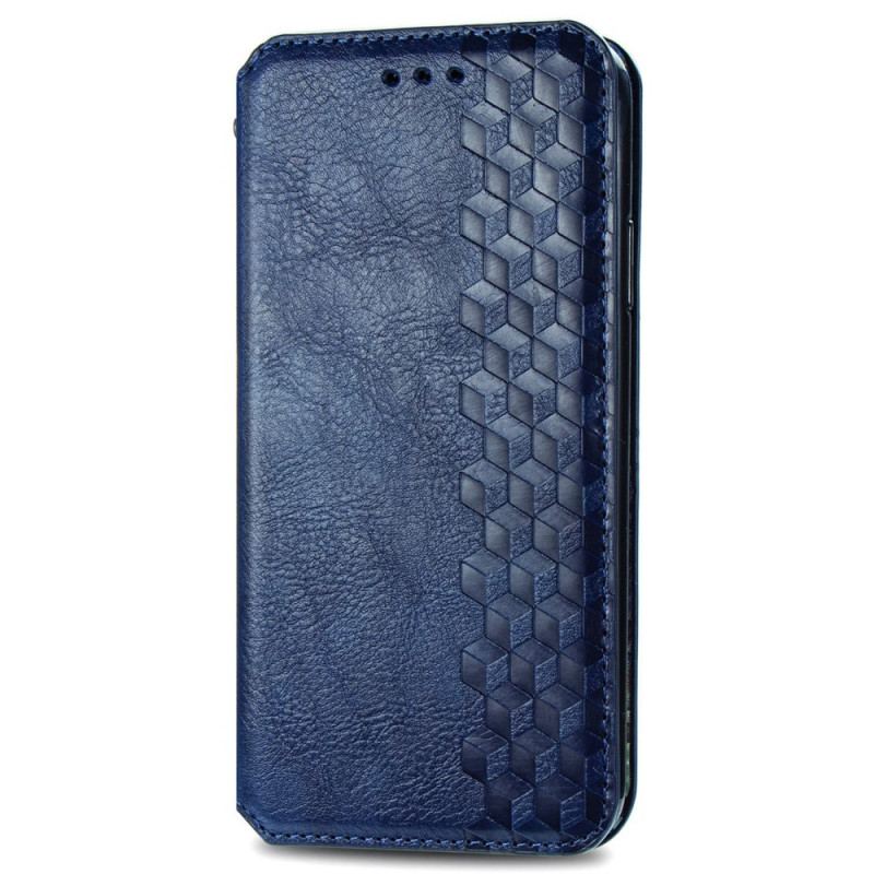 Flip Cover Moto E40 / E30 / E20 Effet Cuir Texture Diamant