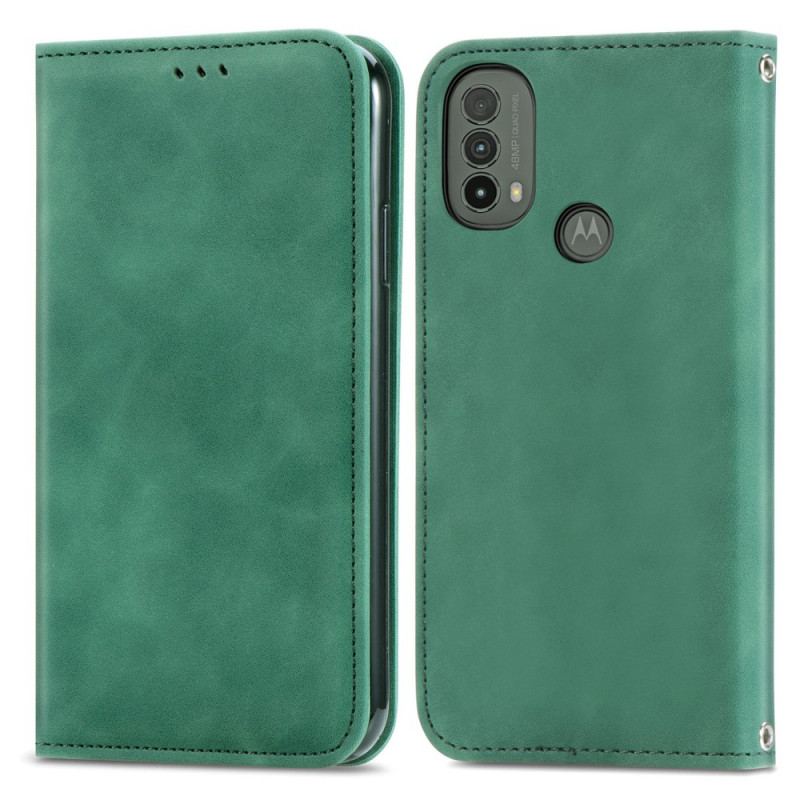 Flip Cover Moto E40 / E30 / E20 Skin-Touch Design