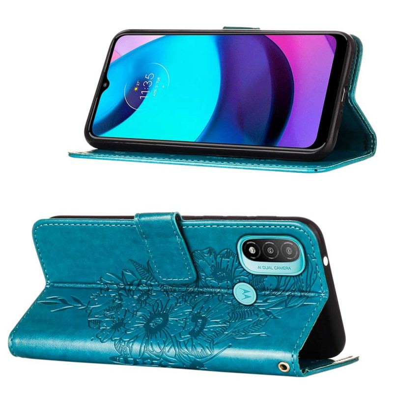 Housse Moto E40 / E30 / E20 Papillon Design