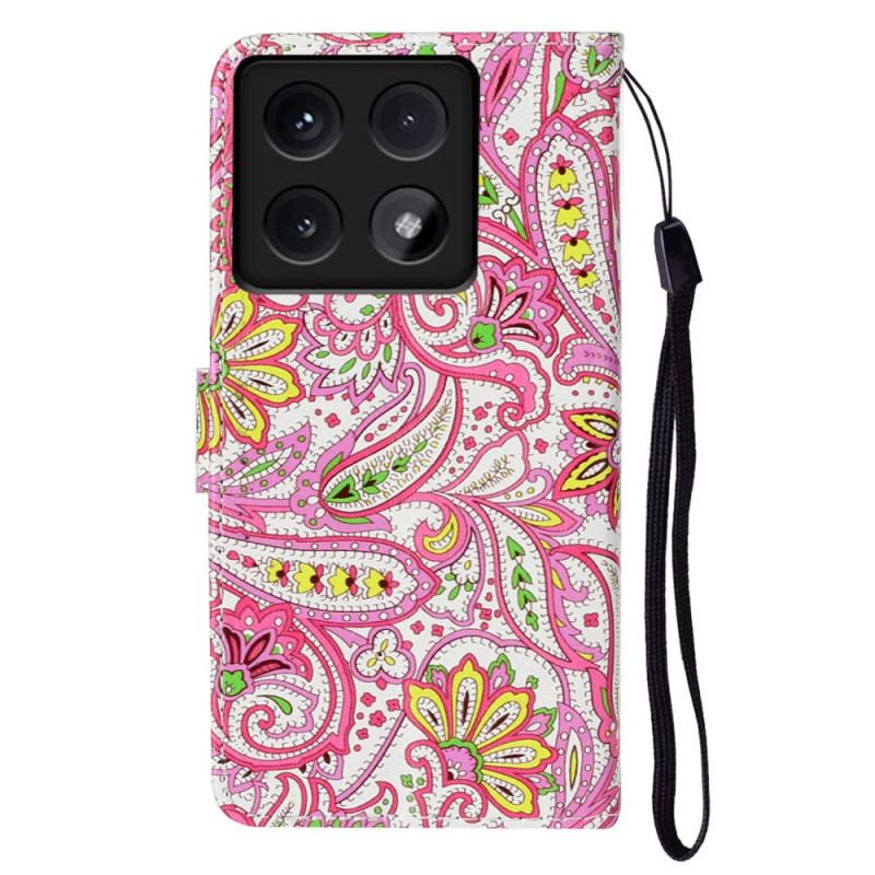 Housse Xiaomi 14T Motif Floral Premium