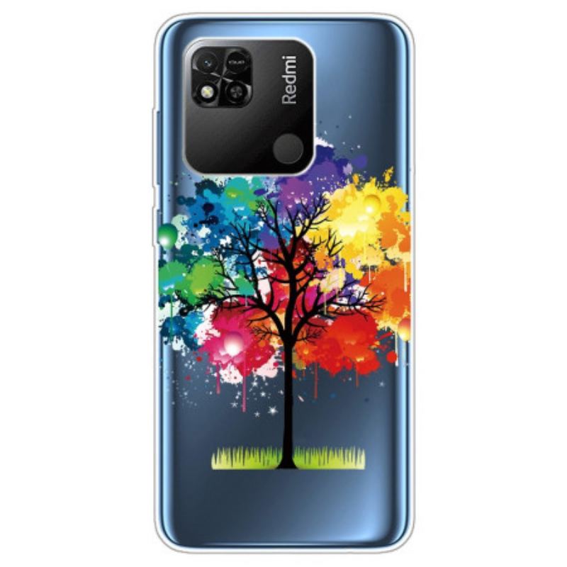 Coque Xiaomi Redmi 10A Transparente Arbre Aquarelle