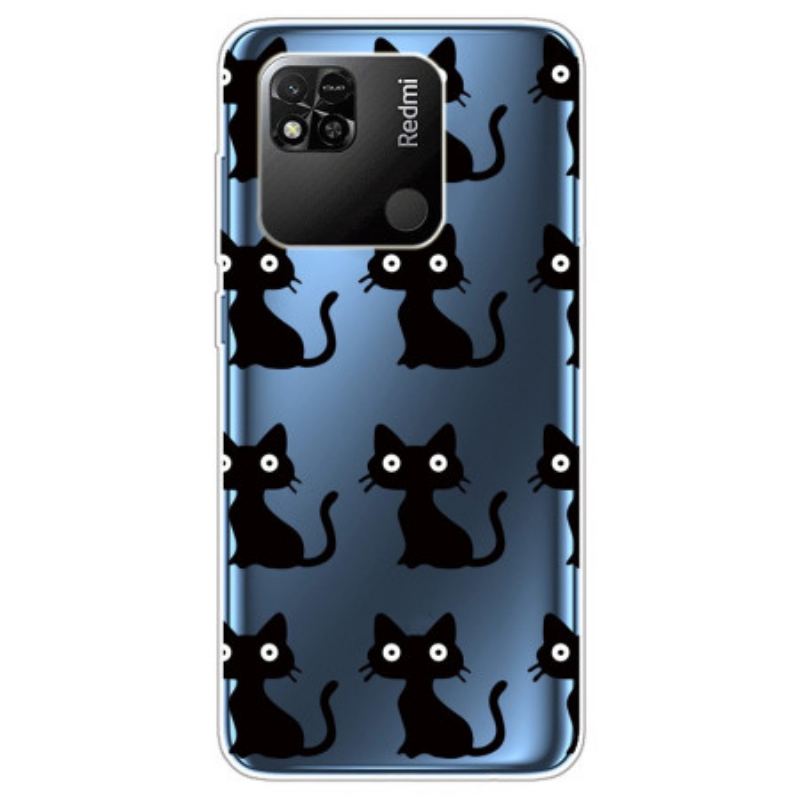 Coque Xiaomi Redmi 10A Transparente Drôles de Chats