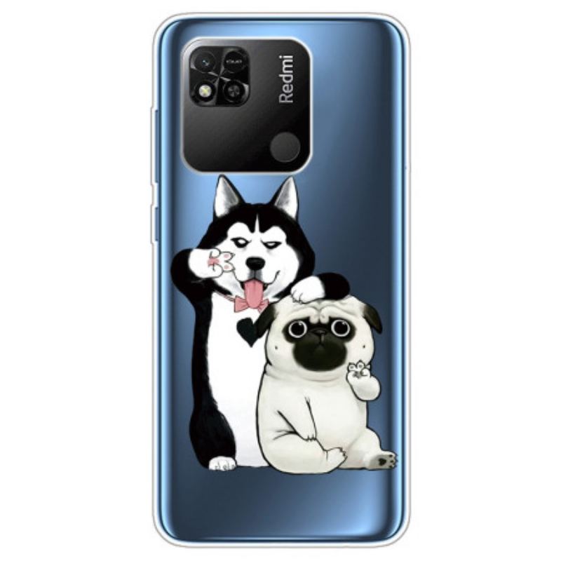 Coque Xiaomi Redmi 10A Transparente Drôles de Chiens