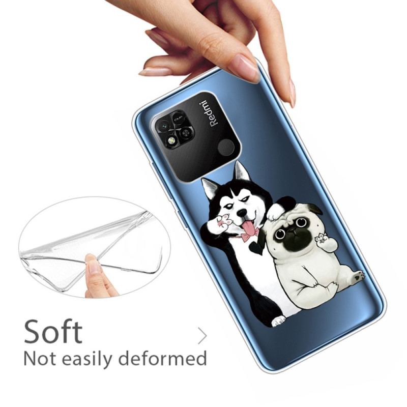 Coque Xiaomi Redmi 10A Transparente Drôles de Chiens