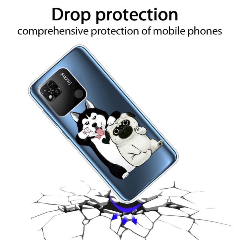 Coque Xiaomi Redmi 10A Transparente Drôles de Chiens