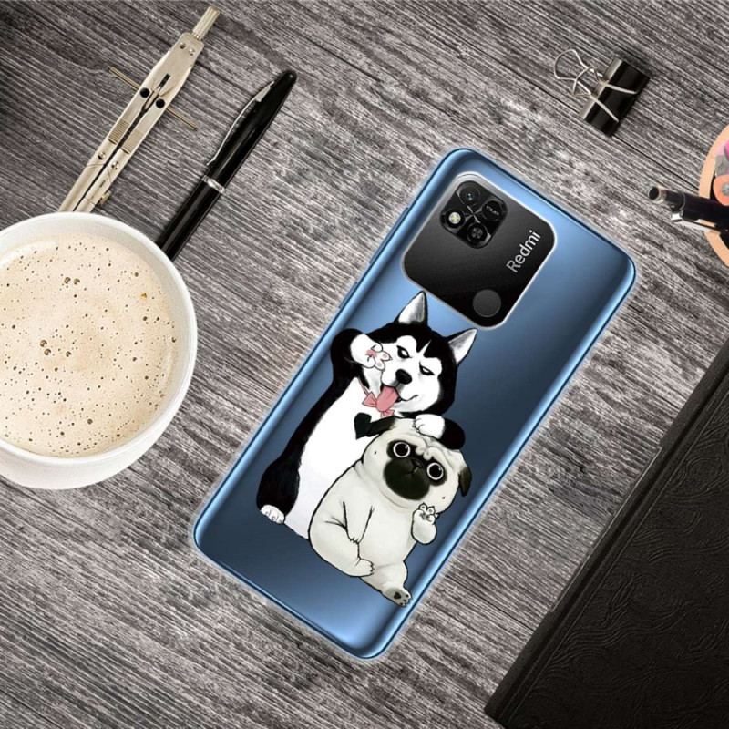 Coque Xiaomi Redmi 10A Transparente Drôles de Chiens