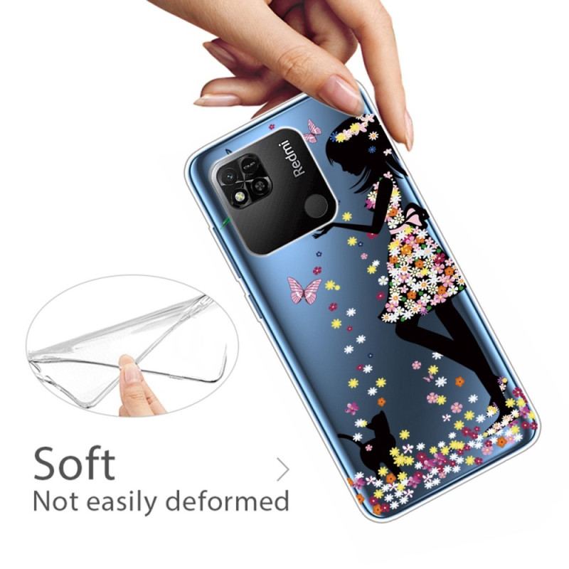 Coque Xiaomi Redmi 10A Transparente Jeune Fille