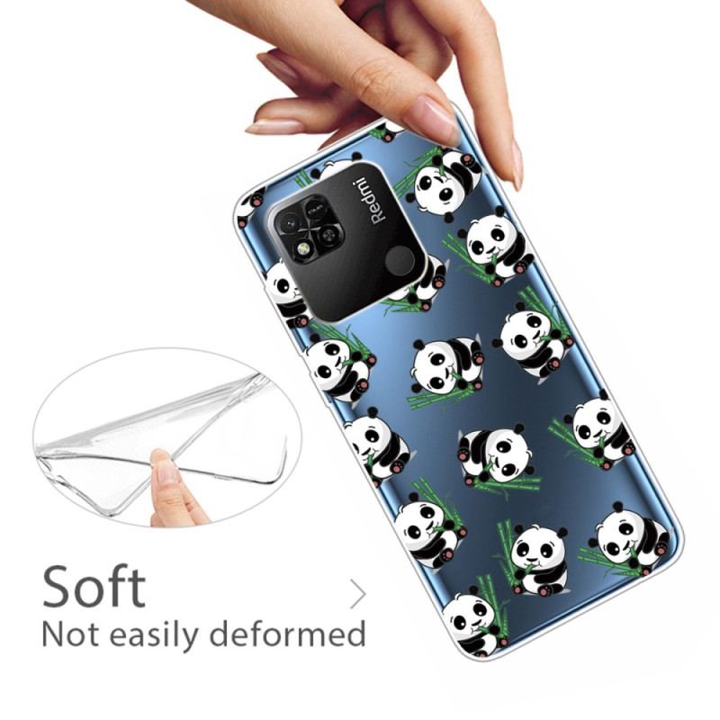 Coque Xiaomi Redmi 10A Transparente Petits Pandas