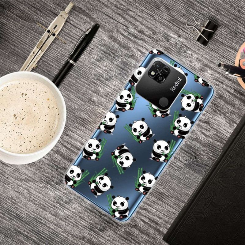 Coque Xiaomi Redmi 10A Transparente Petits Pandas