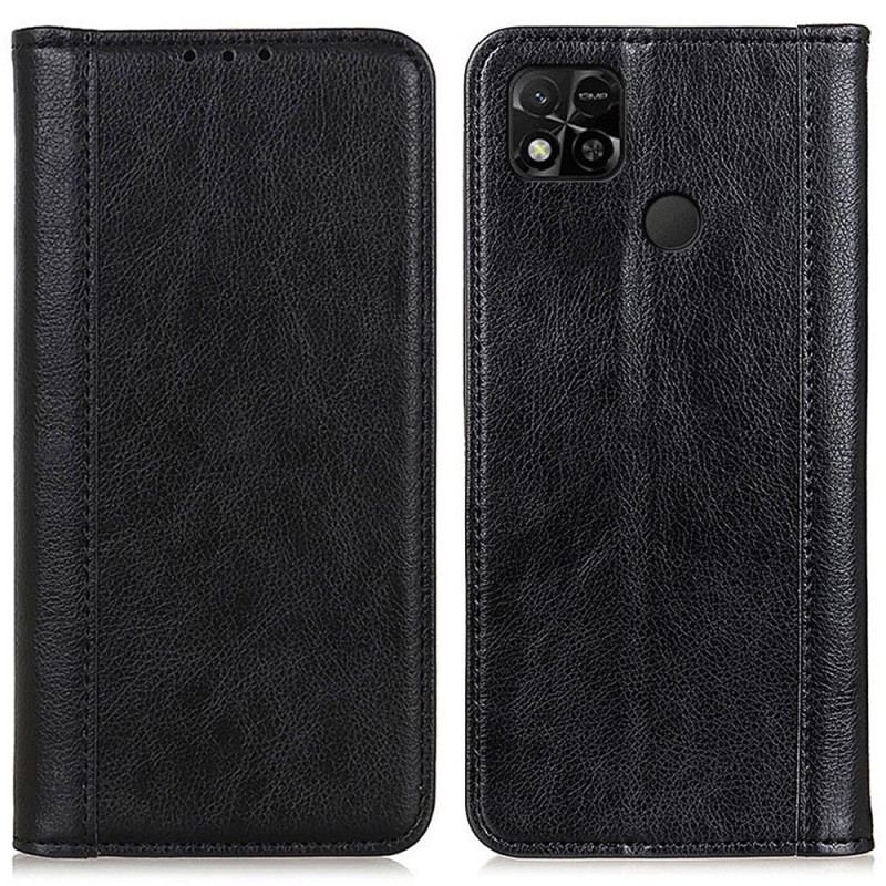 Flip Cover Xiaomi Redmi 10A Version Colorée Cuir Fendu