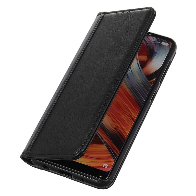 Flip Cover Xiaomi Redmi 10A Version Colorée Cuir Fendu