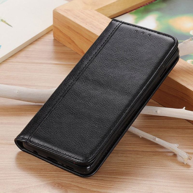 Flip Cover Xiaomi Redmi 10A Version Colorée Cuir Fendu