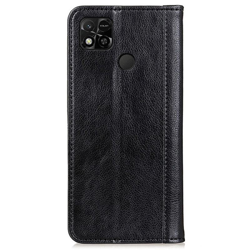 Flip Cover Xiaomi Redmi 10A Version Colorée Cuir Fendu