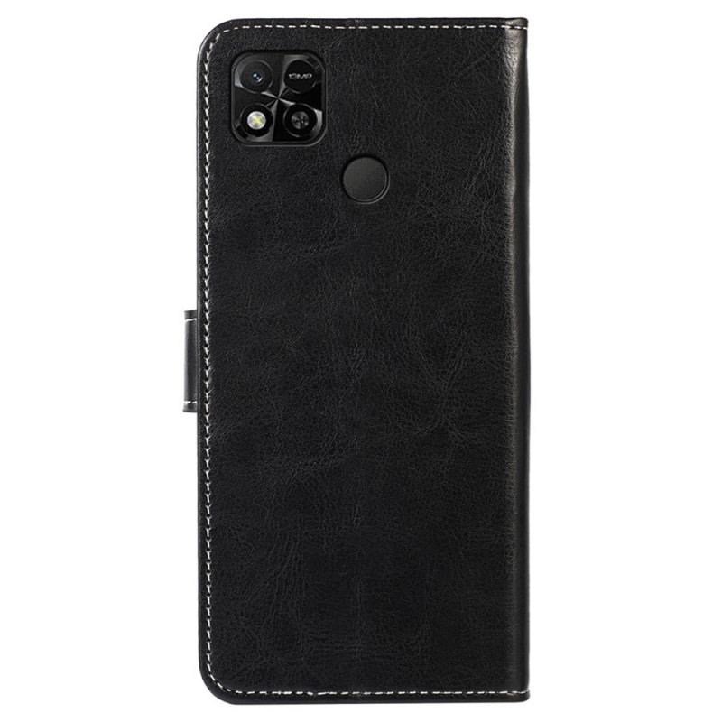 Housse Xiaomi Redmi 10A Effet Cuir Couture