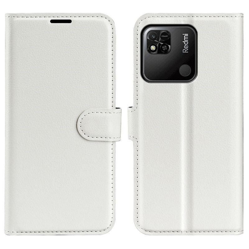 Housse Xiaomi Redmi 10A Effet Cuir Litchi Classique