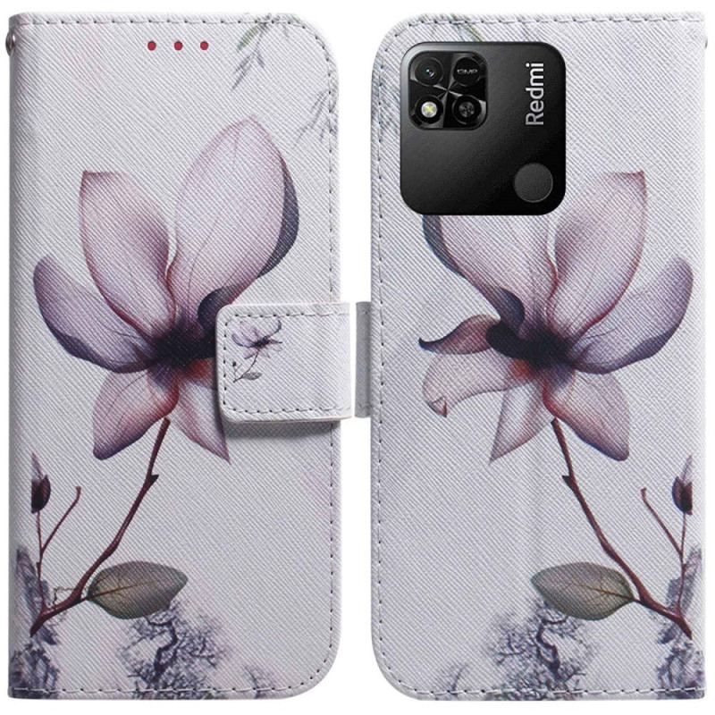 Housse Xiaomi Redmi 10A Fleur Rose