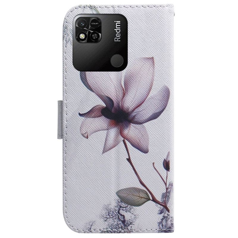 Housse Xiaomi Redmi 10A Fleur Rose