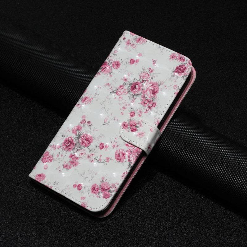 Housse Xiaomi Redmi 10A Fleurs Liberty à Lanière