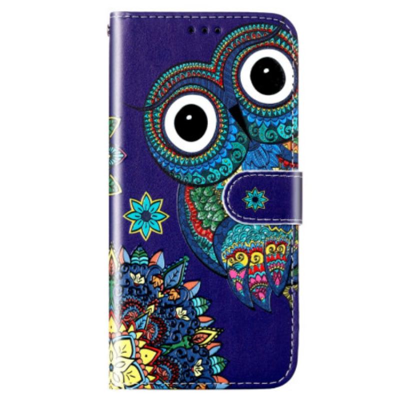 Housse Xiaomi Redmi 10A  Hibou à Lanière