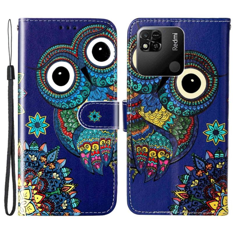 Housse Xiaomi Redmi 10A  Hibou à Lanière