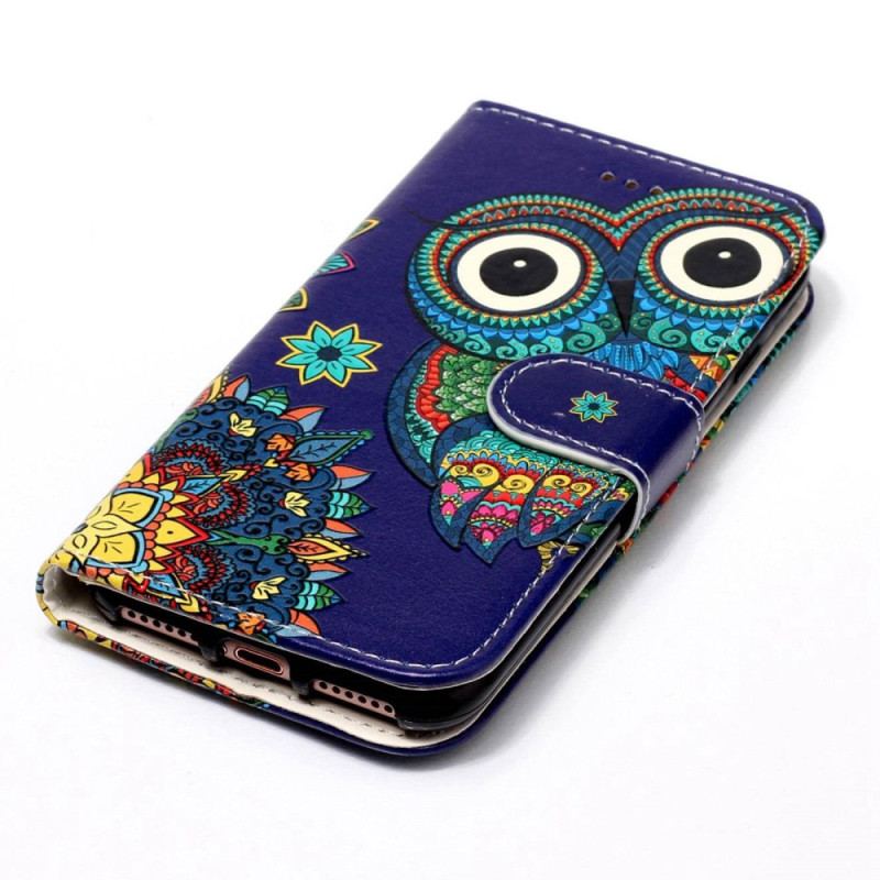 Housse Xiaomi Redmi 10A  Hibou à Lanière