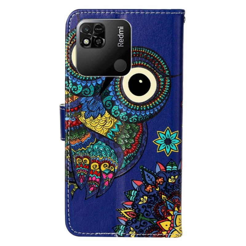 Housse Xiaomi Redmi 10A  Hibou à Lanière