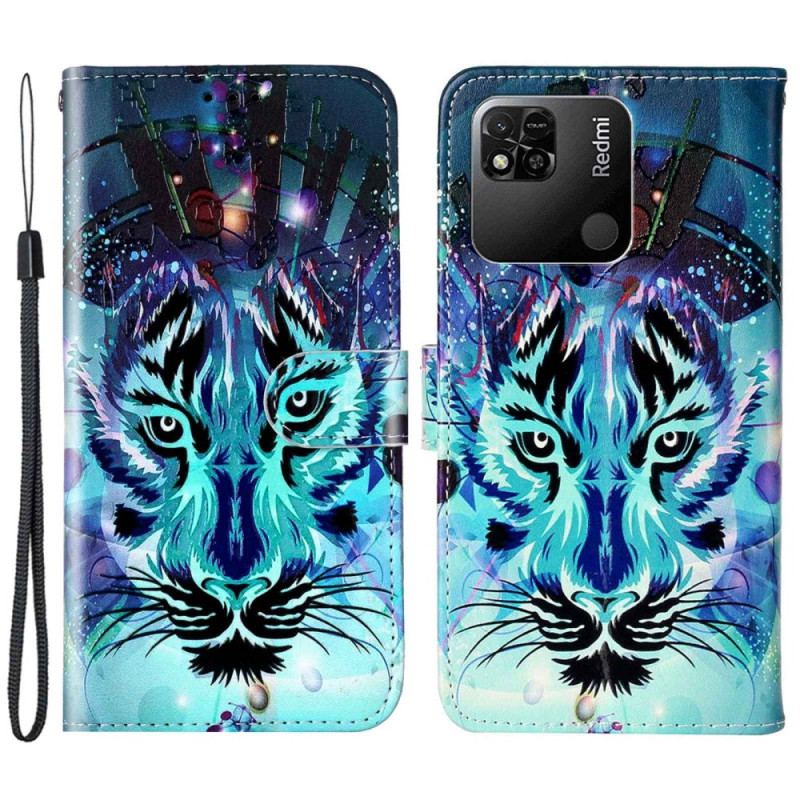 Housse Xiaomi Redmi 10A Le Tigre avec Lanière