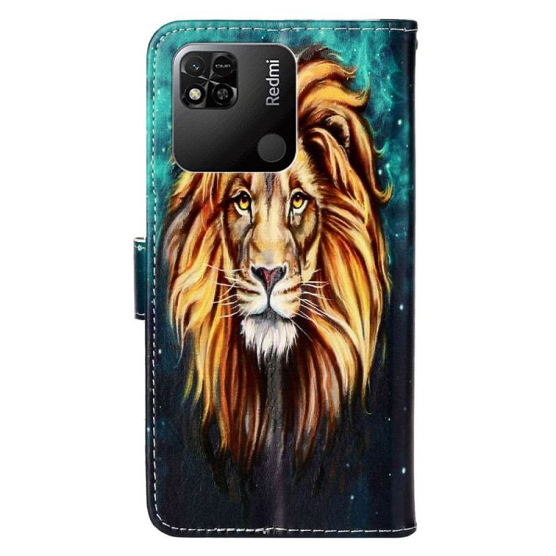 Housse xiaomi Redmi 10A Lion à Lanière