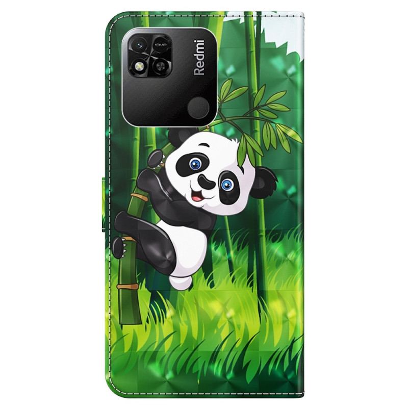 Housse Xiaomi Redmi 10A Panda Bambou à Lanière