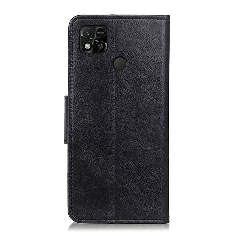 Housse Xiaomi Redmi 10A Style Cuir Fermoir Réversible