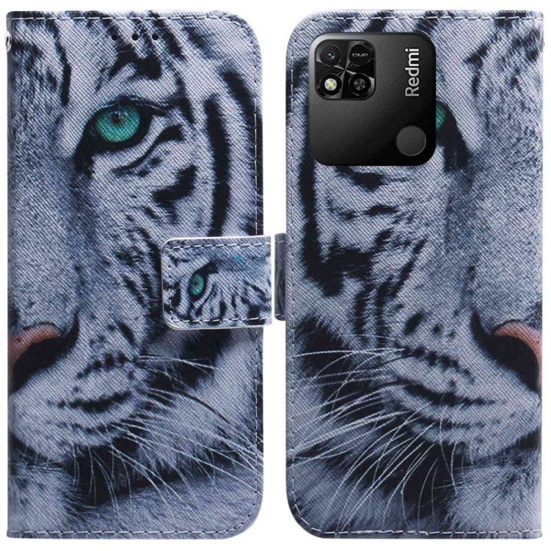 Housse Xiaomi Redmi 10A Tigre Blanc